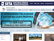 Tablet Screenshot of imobiliariaseta.com